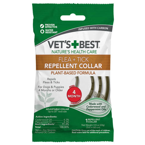 Vet's Best Flea + Tick Repellent Dog Collar