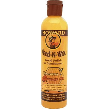 Howard FW0008 Feed-N-Wax Wood Polish and Conditioner ~ 8 oz