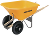 True Temper 8 Cubic Foot Poly Wheelbarrow With Dual Wheels