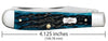 Case Pocket Worn® Peach Seed Jig Mediterranean Blue Bone Trapper