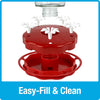 Nature's Way Bird Products Scarlet Swirl Gravity Hummingbird Feeder