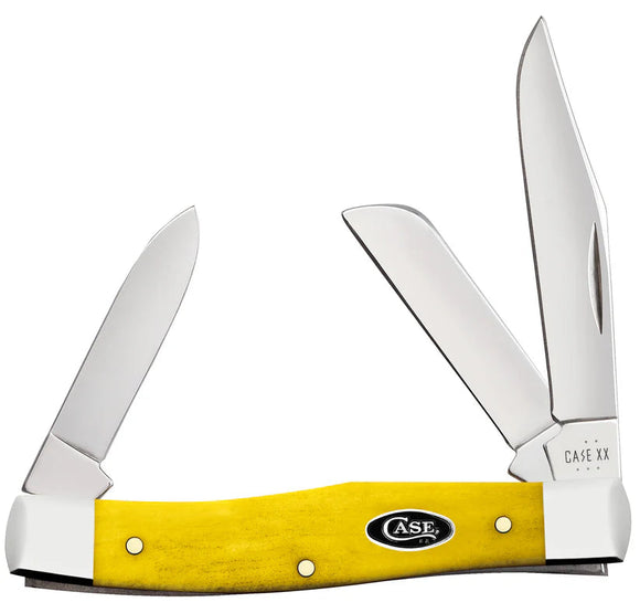 Case Knives Smooth Yellow Bone Medium Stockman