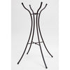 Evergreen Hourglass Shape Metal Bird Bath Stand