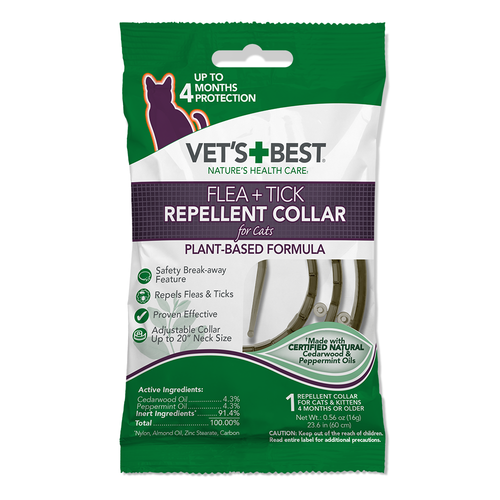 Vet's Best Flea & Tick Repellent Collar for Cats