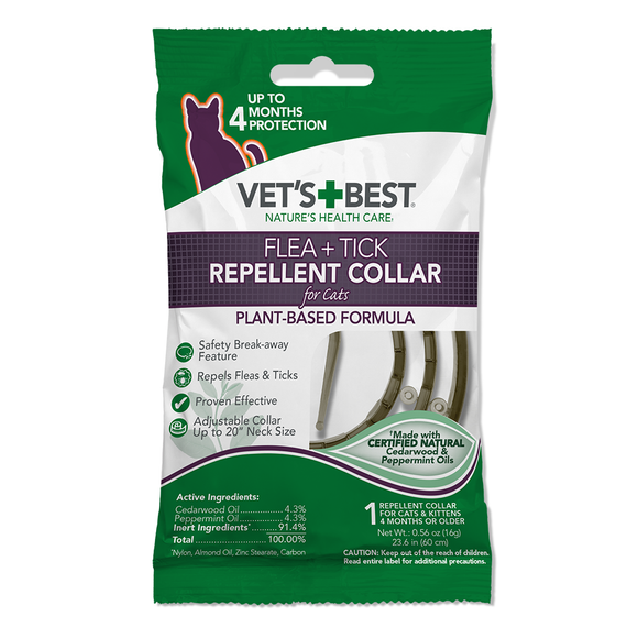 Vet's Best Flea & Tick Repellent Collar for Cats